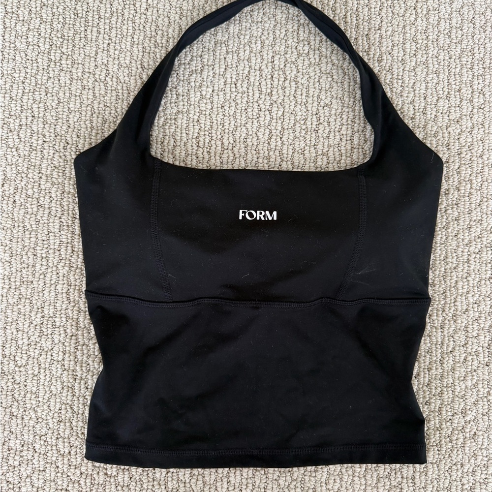 FORM Women's Black Halter Tank Top